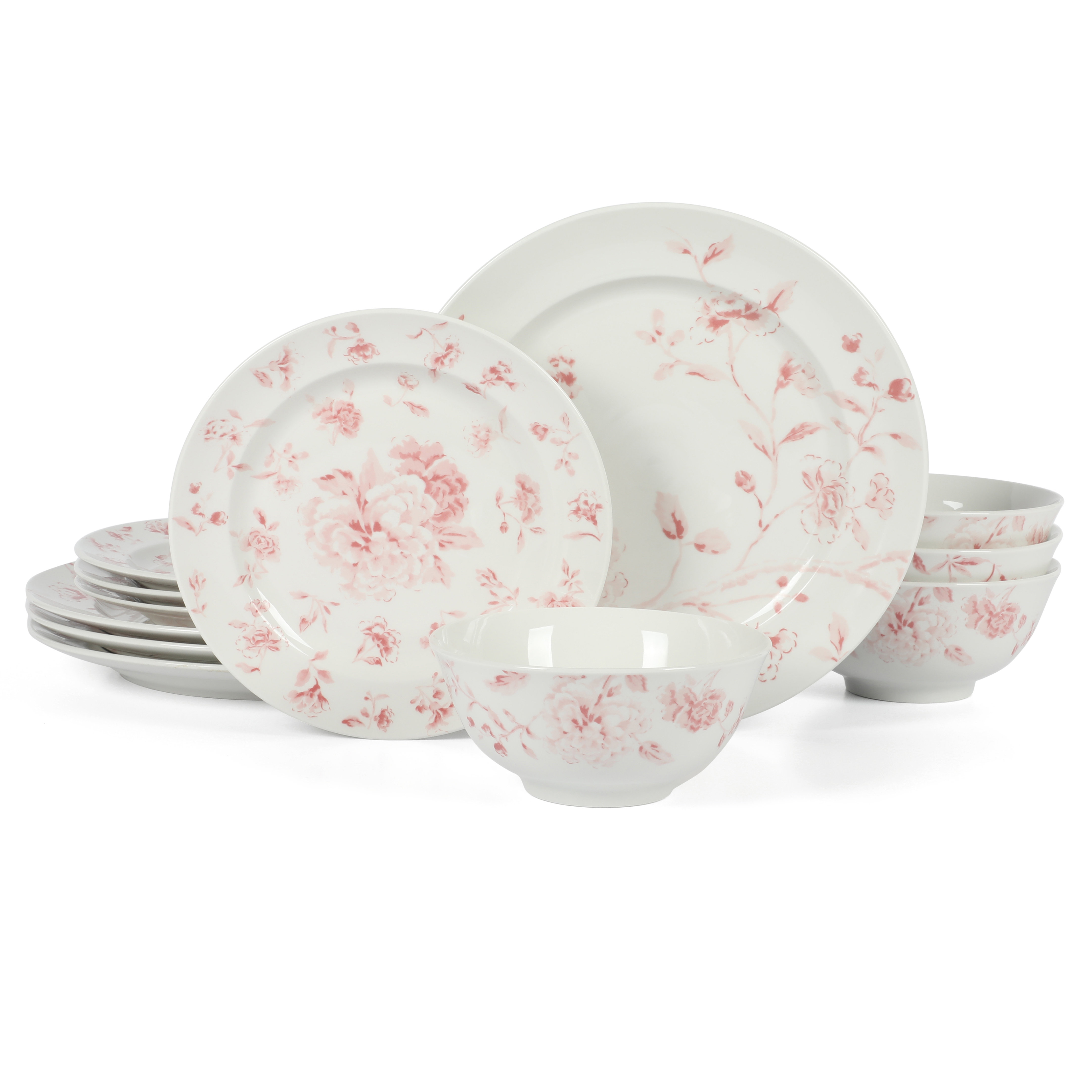 Pink dinnerware best sale